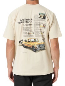 Brixton x Ford 71 Pickup T-Shirt Wimbledon White