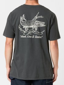 Brixton Muskie T-Shirt Black Worn Wash