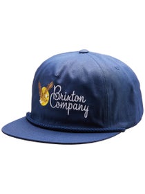 Brixton Soar Snapback Hat Washed Navy