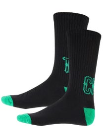 Creature Drop Out Socks Black