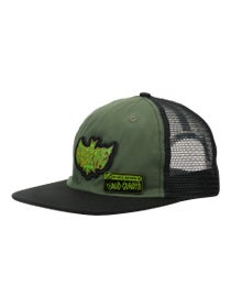 Creature Gravette Hippie Skull 20th Snapback Hat Green