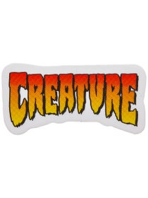 Creature Logo 2 x 1" Sticker Red/Org