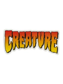 Creature Logo 5.25" Sticker Red/Orange