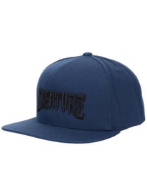 Creature Mono Logo Snapback Hat Navy