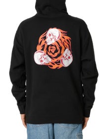 Creature Spiral Skull Pullover Hoodie Black