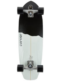 Carver Black Tip C7 Surfskate Complete 9.875 x 32.5