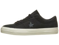 Converse One Star Pro Shoes Black/Black/Egret