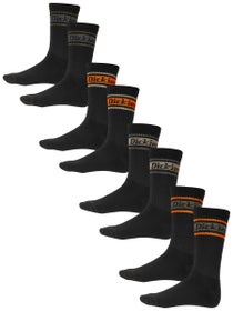 Dickies 4 Pack Socks  Black Stripe