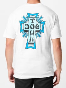 Dogtown Cross Logo Color T-Shirt White/Blue