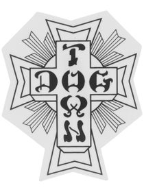 Dogtown Cross Logo 2" Sticker Black/White