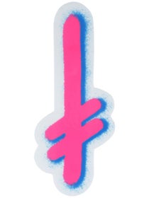 Deathwish Gang Logo 5.5" Sticker Pink/Blue