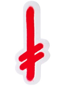 Deathwish Gang Logo 5.5" Sticker Red/White
