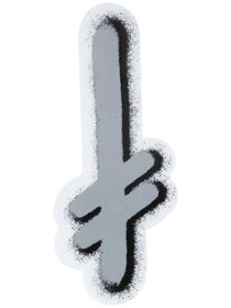 Deathwish Gang Logo 5.5" Sticker Silver