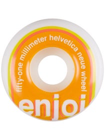 Enjoi Helvetica Neue Orange 99a Wheels