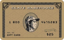 Skate Warehouse Gift Cards