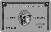 Skate Warehouse Gift Cards