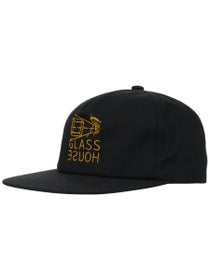Glass House Projection Snapback Hat Black