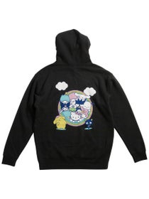 Girl Hello Kitty Rainbow Circle Hoodie Black