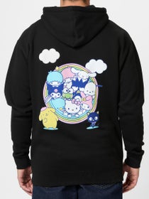 Girl Hello Kitty Rainbow Circle Hoodie Black