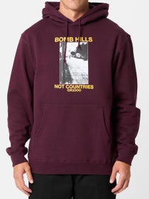 GX1000 Bomb Hills Not Countries Hoodie Burgundy