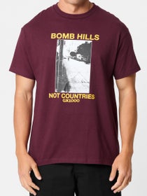 GX1000 Bomb Hills Not Countries T-Shirt Burgundy