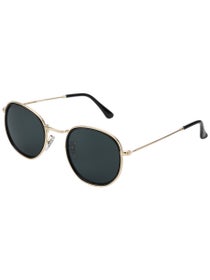 Glassy Hudson Sunglasses Black/Gold Polarized