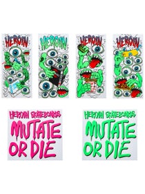 Heroin Mutate Or Die Stickers 6 pack
