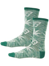 HUF x Bronze 56k Plantlife Marled Socks Green