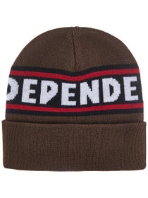 Independent Bar Logo Beanie Chocolate