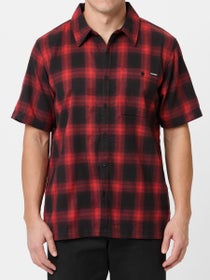 Independent Belmont S/S Flannel Shirt Black/Red