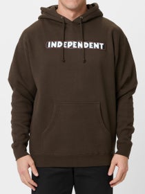 Independent Bar Logo Pullover Hoodie Brown