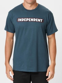 Independent Bar Logo T-Shirt Blue Dusk