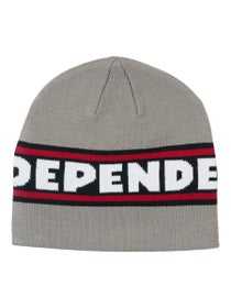 Independent Bar Logo Skull Cap Beanie Grey