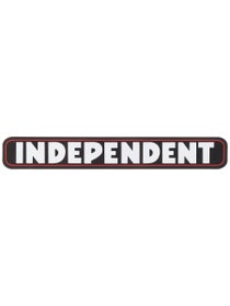 Independent Bar Logo 8" x 1" Sticker Black/Red/White