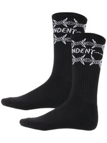 Independent Bratrud Notebook Crew Socks Black