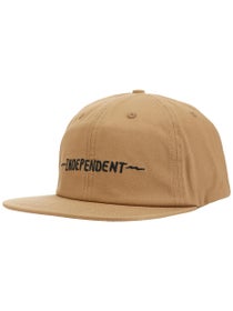 Independent Bratrud Notebook Snapback Hat Khaki