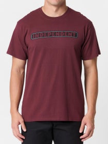 Independent Bar Logo T-Shirt Maroon