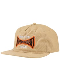 Independent Built To Grind Span Snapback Hat Khaki