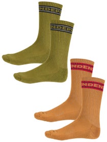 Independent Bar Logo 2-Pack Socks Sand/Army