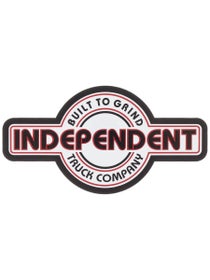 Independent BTG Bauhaus 4" x 2.1" Sticker Wht/Blk/Red