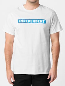 Independent Bar Logo T-Shirt White/Blue