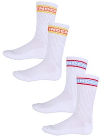 Independent Bar Logo 2-Pack Socks White/Multi