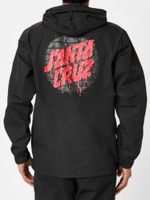Santa Cruz Delfino Spotlight Windbreaker Jacket Black