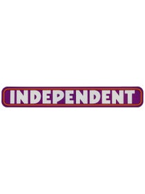 Independent Bar Logo 6" Sticker Purple
