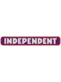 Independent Bar Logo 6" Sticker Purple