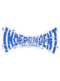 Independent Shatter Span 6" Sticker Blue