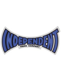 Independent Span Logo 6" Sticker Blue