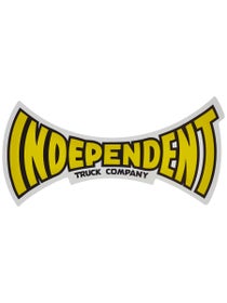 Independent Span Logo 6" Sticker Yellow