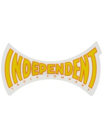 Independent Spanning 4" x 2.25" Sticker Yellow