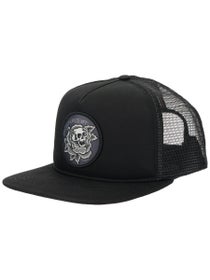Independent Dressen Skull Rose Mesh Hat Black